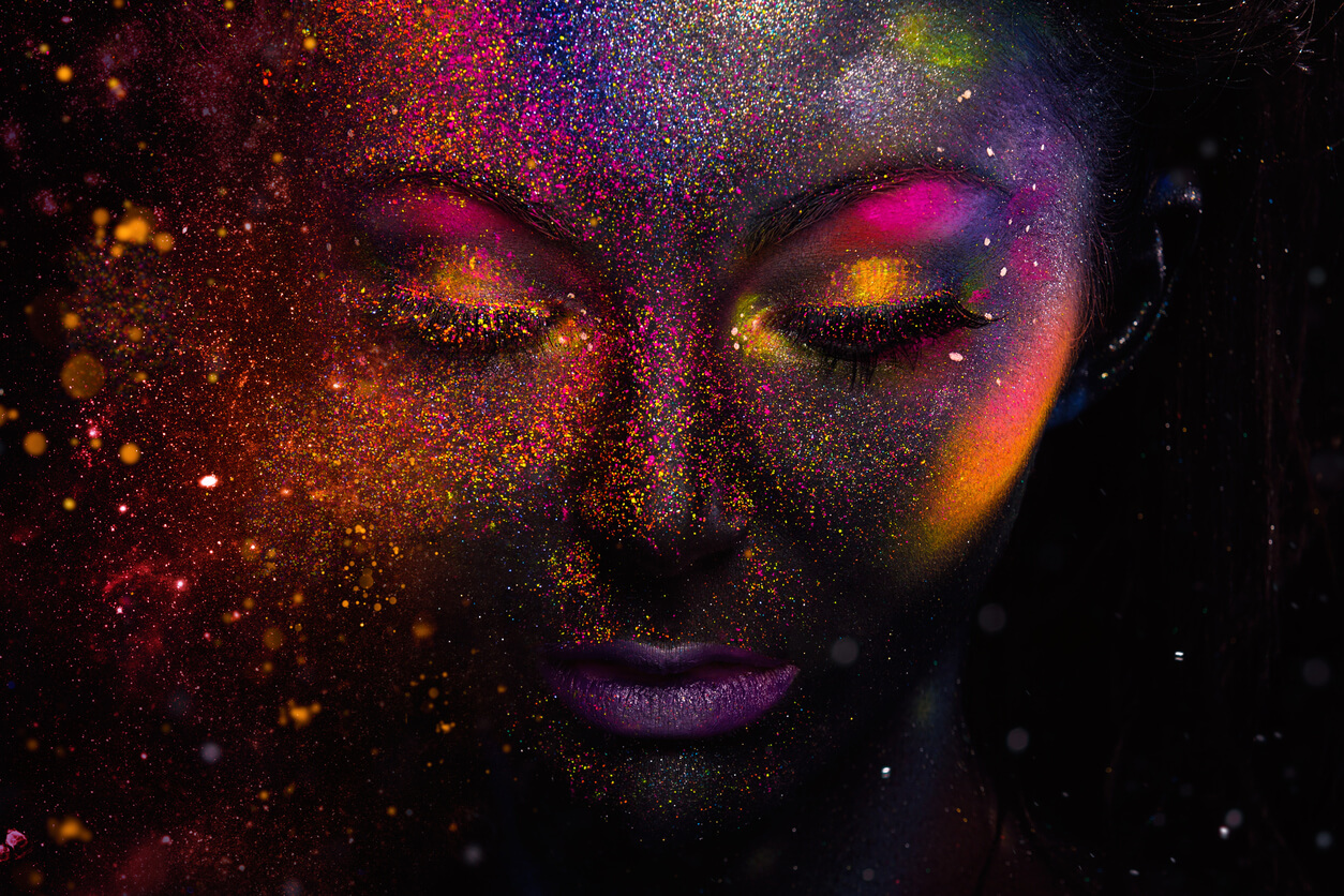 Lente de contato colorida